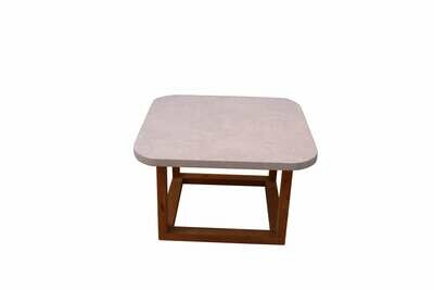 Resort Style Faux Concrete Scround Corner or Coffee Table