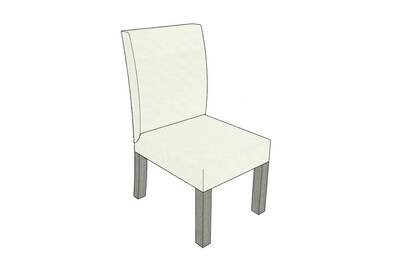 Resort Style Dining Chair, Cushion Fabric: Sailing Salt, Base Fabric: Augustine Pewter