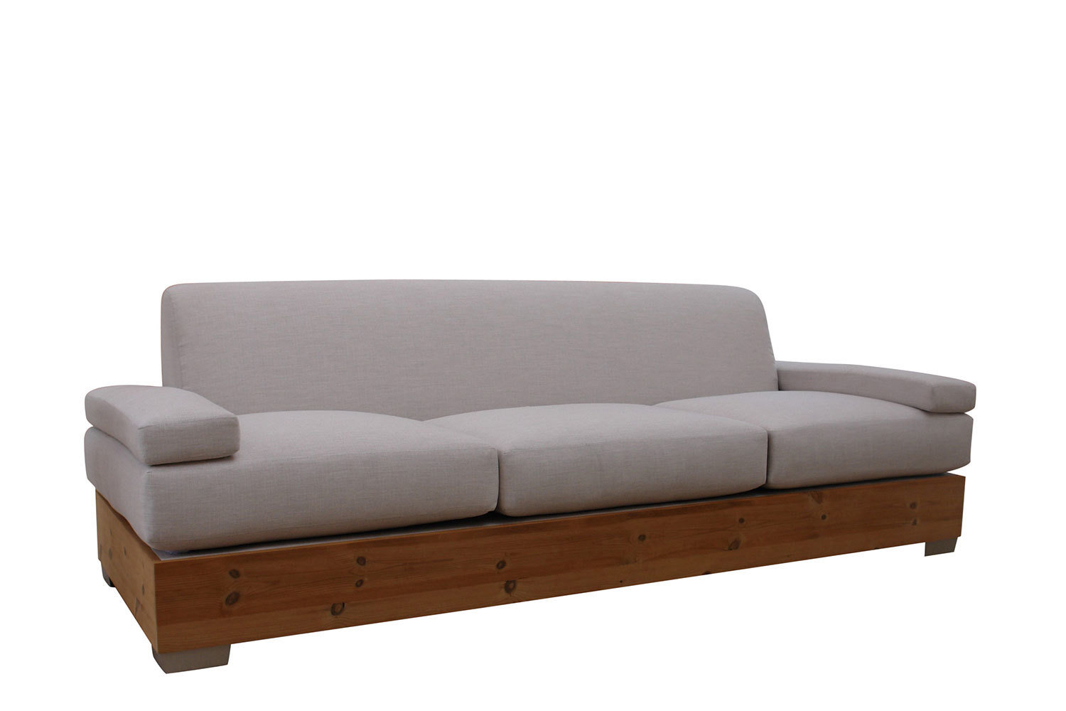 Sofa With Wood Base