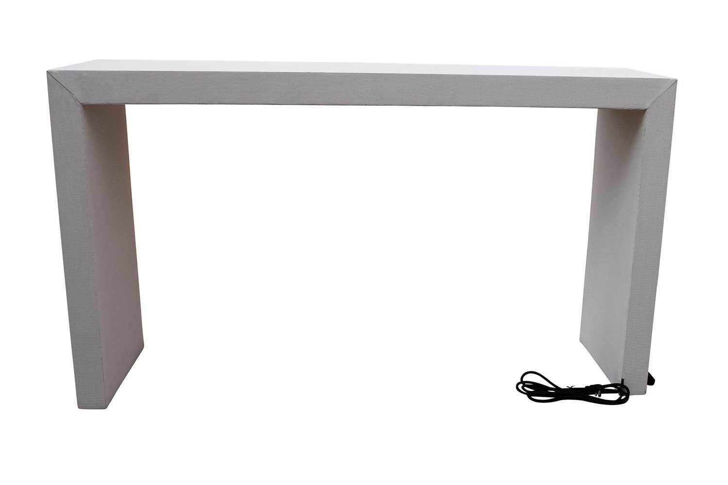 Charging  Bar Height Waterfall Table