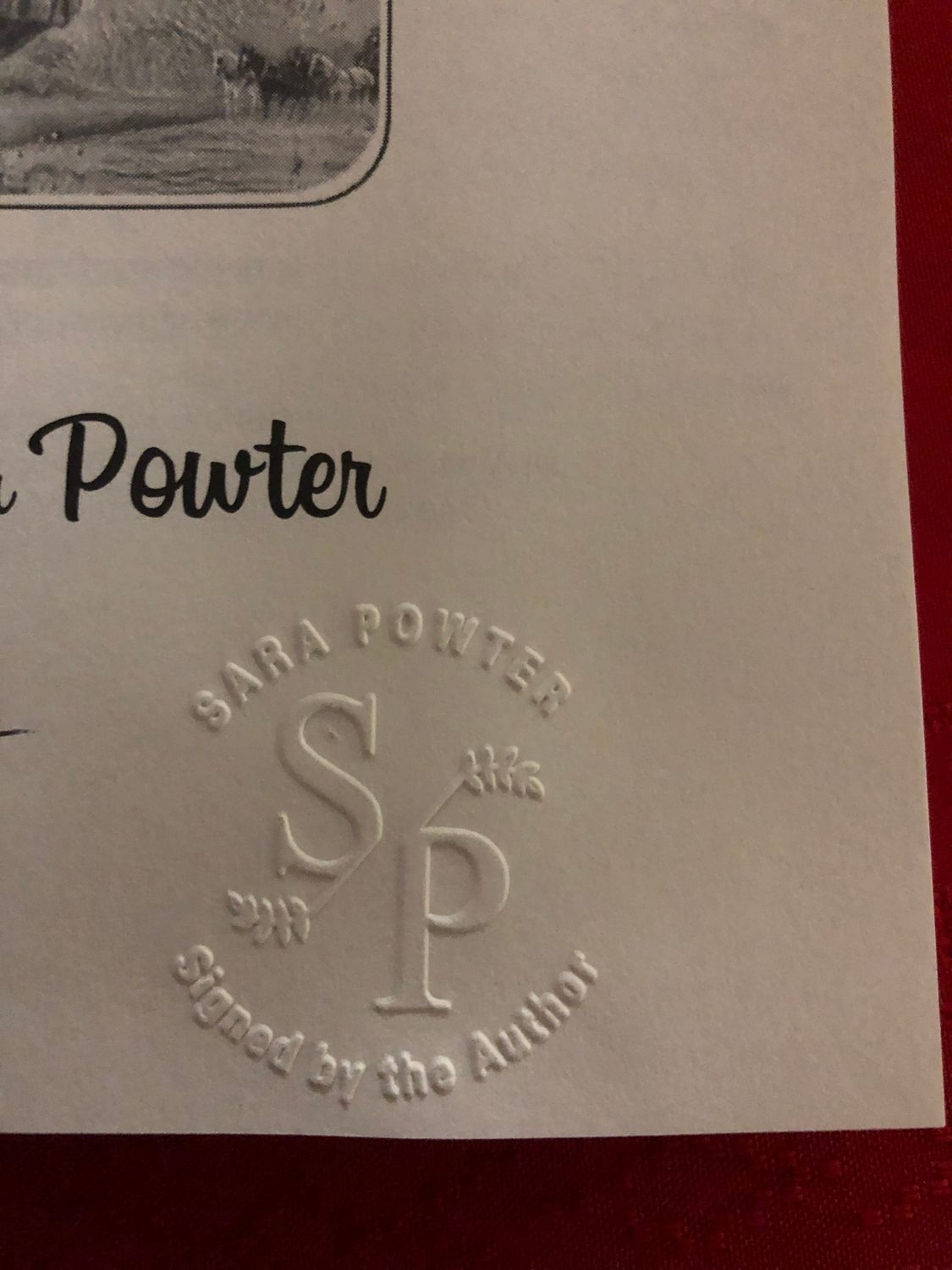 Any ONE book of Sara powter's books.