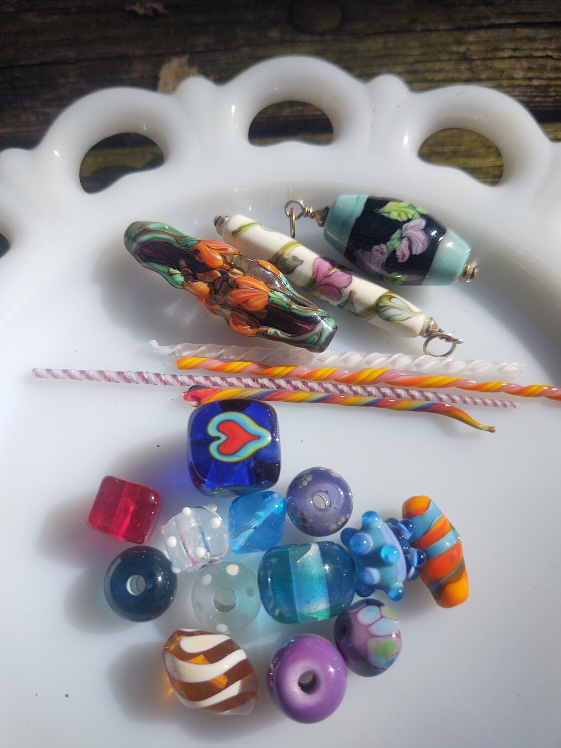 Open Torch: Glass Bead Making with Striped Cane & Floral Beads Demo (February 2023)