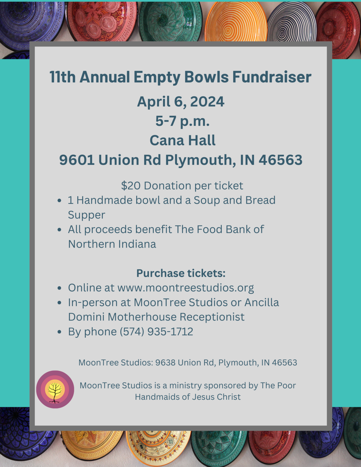 11th Annual Empty Bowls Fundraiser (April)