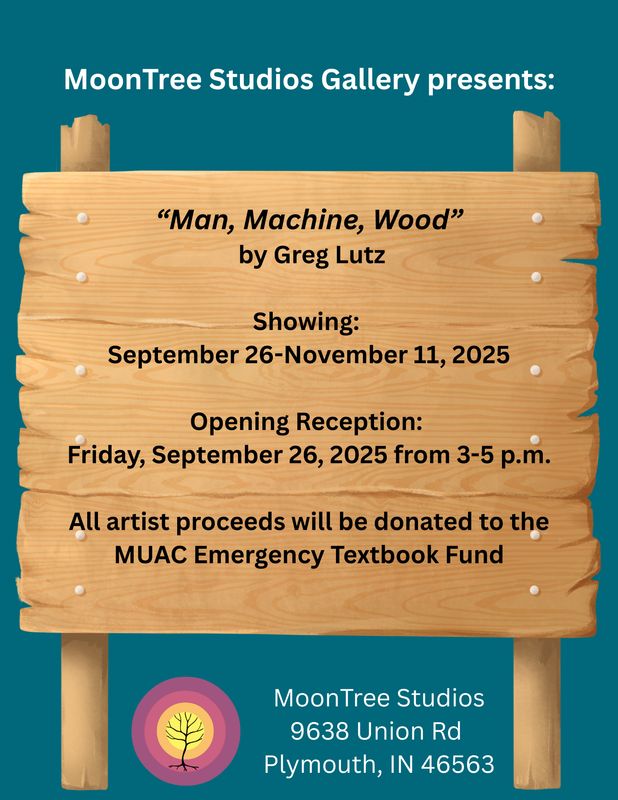 "Man, Machine, Wood" exhibit by Greg Lutz
