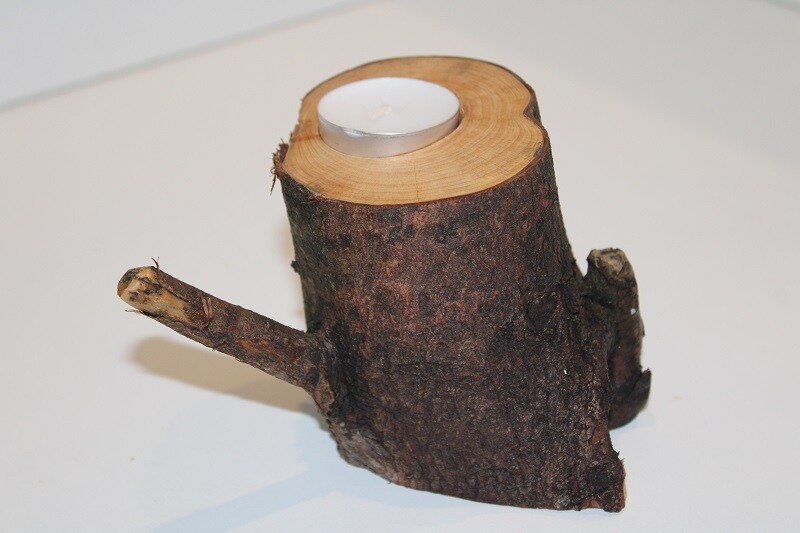 Bougeoir Tronc de Thuya