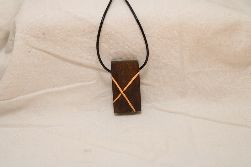 Pendentif GEMMA en bois exotique