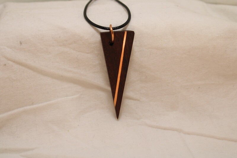 Pendentif INFINITY en bois exotique