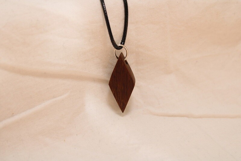 Pendentif DIAMANTE en bois exotique