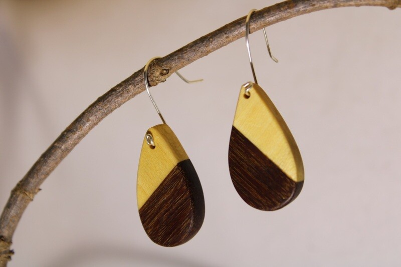 Boucles d'oreilles ALTEA Platane & Bois exotique