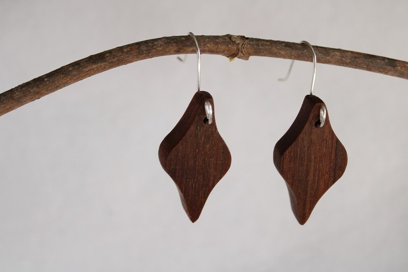 Boucles d'oreilles ELISA en chêne