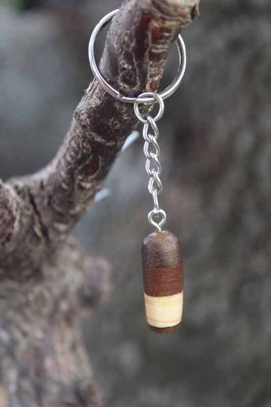 Porte-clés en bois exotique & pin