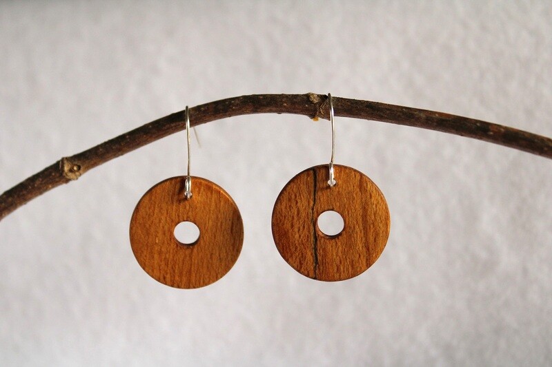 Boucles d'oreilles ENORA en Chêne