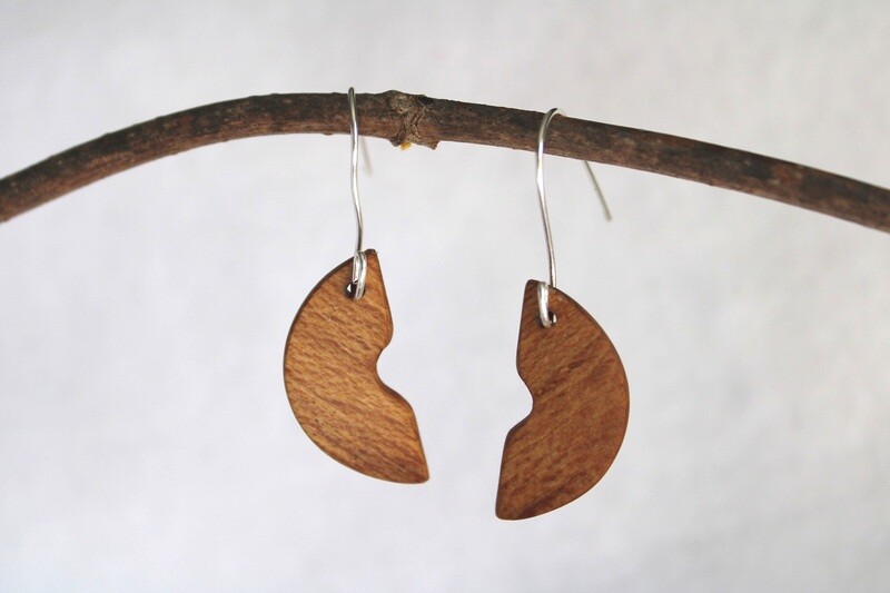 Boucles d'oreilles EVE en Chêne