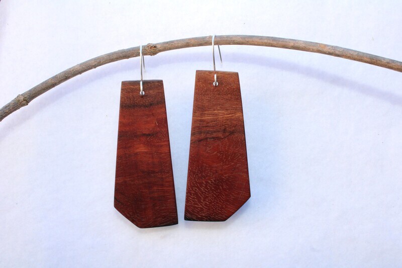 Boucles d'oreilles CHELSEA en Acajou