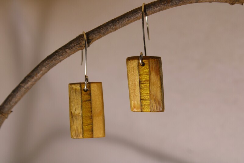 Boucles d'oreilles ESTELA Pin & Oranger des Osages