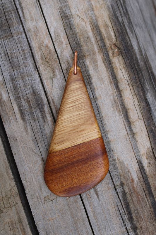 Pendentif Even en mûrier et bois exotique