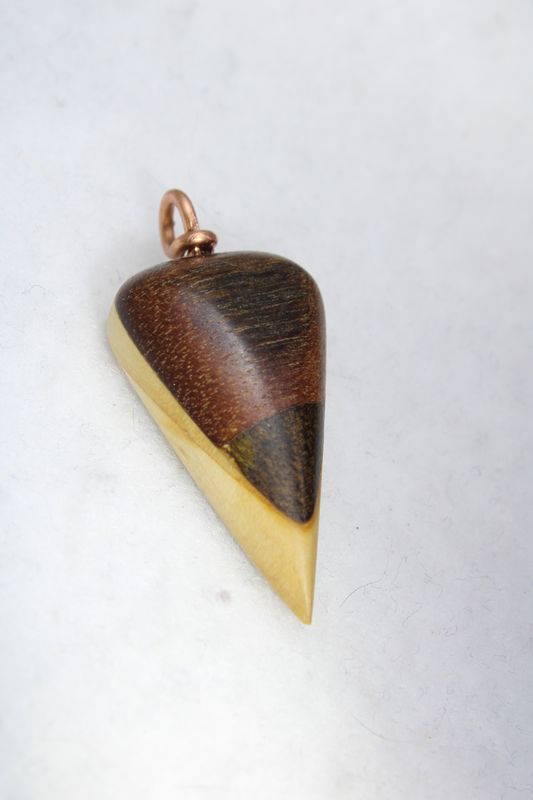 Pendentif Meissa en murier, itauba et cumaru