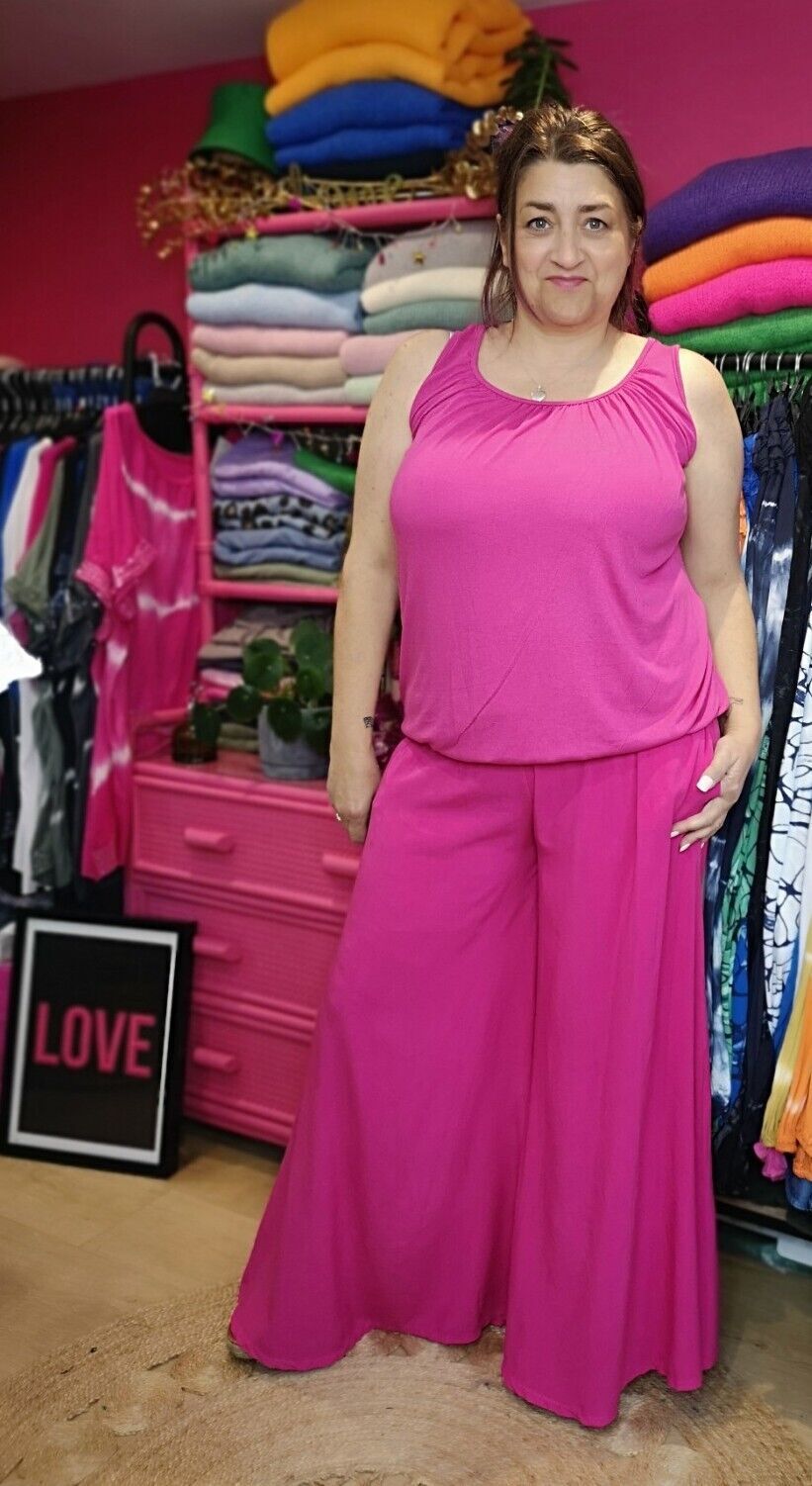 Palazzo pants sale pink colour