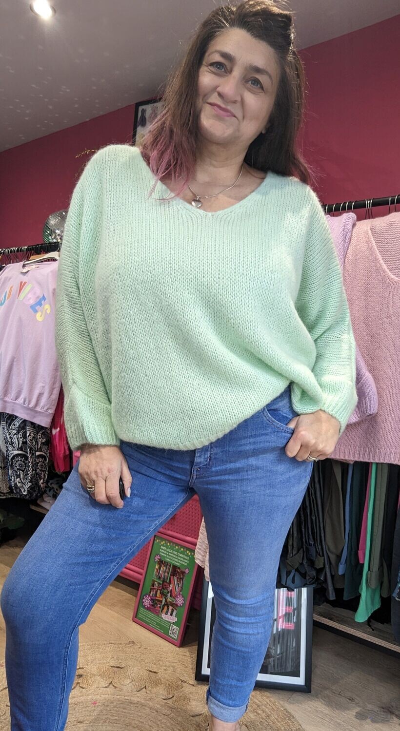 Mint on sale green jumper