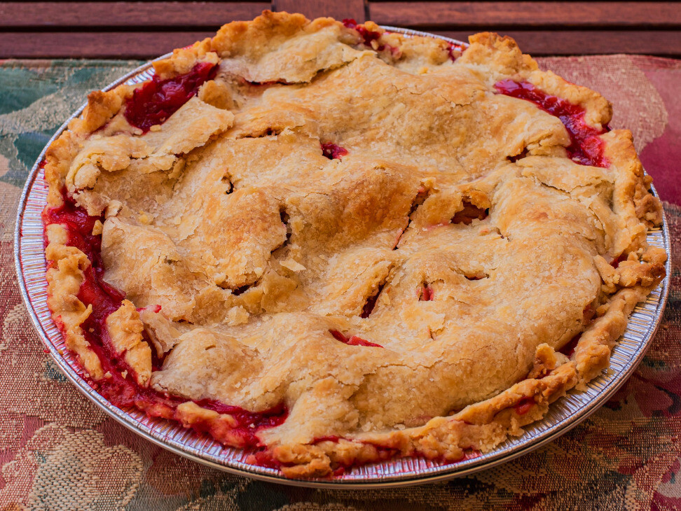 Strawberry Rhubarb Pie large (9 inch)