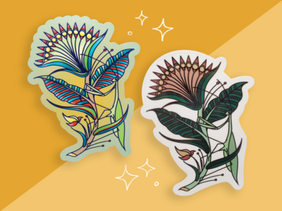 Mantis Geoflower Sticker