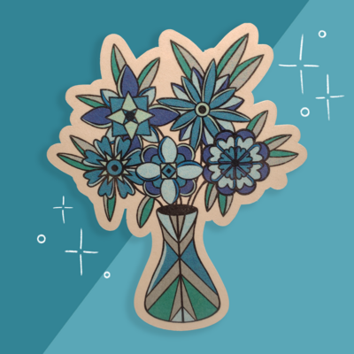 Vase of Flowers Sticker