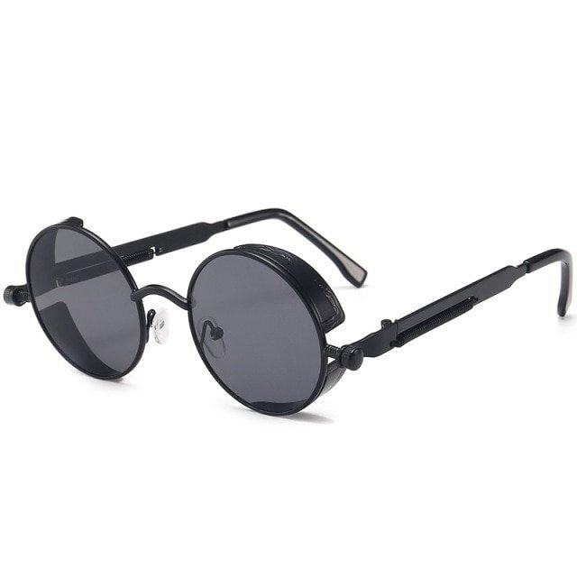 Morpheus - Vintage Round Steampunk Unisex Sunglasses