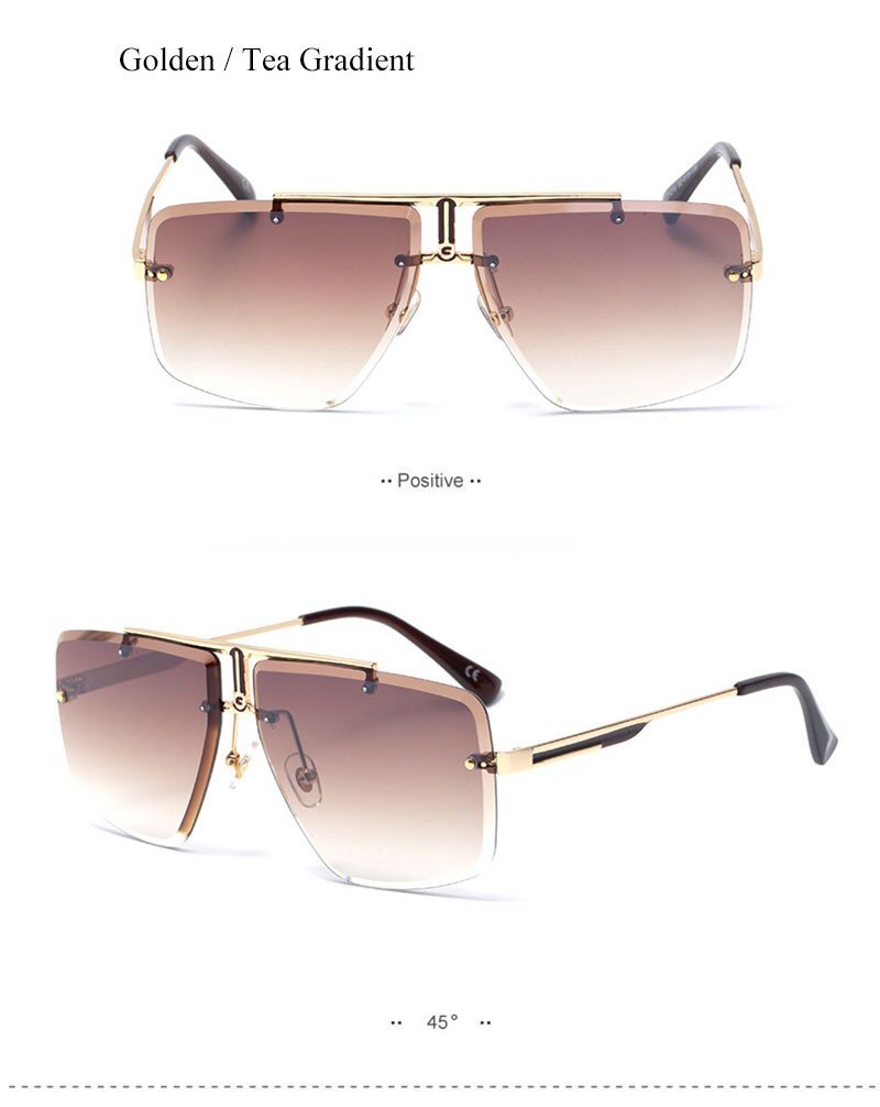 The Heights - Fashion Rimless Sunglasses for Men