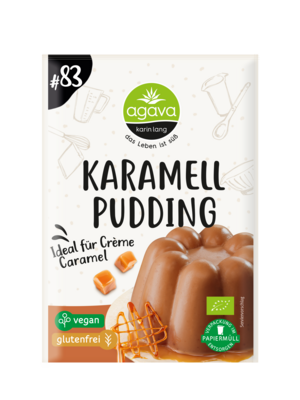 agava Karamell Pudding