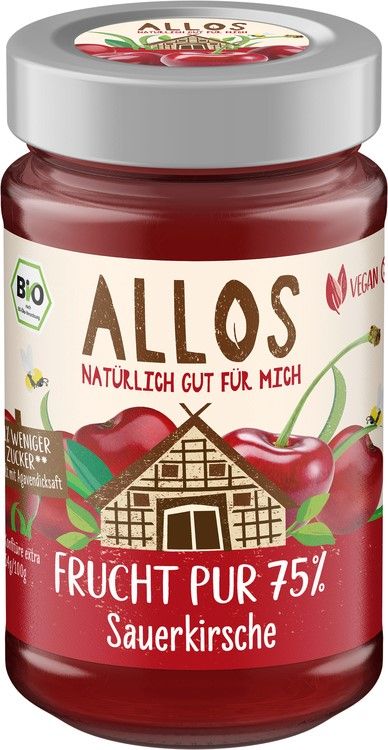 Frucht Pur 75% Aufstrich Sauerkirsche (250 g) Frucht Pur 75% Aufstrich Sauerkirsche (250 g)