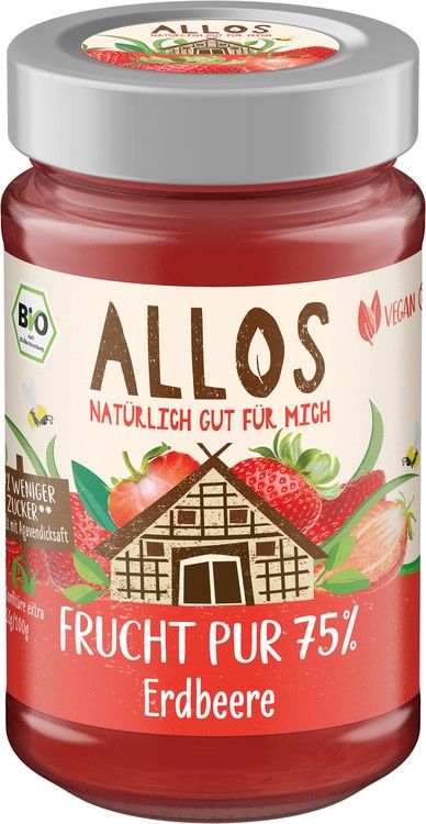Frucht Pur 75% Aufstrich Erdbeere (250 g) Frucht Pur 75% Aufstrich Erdbeere (250 g)