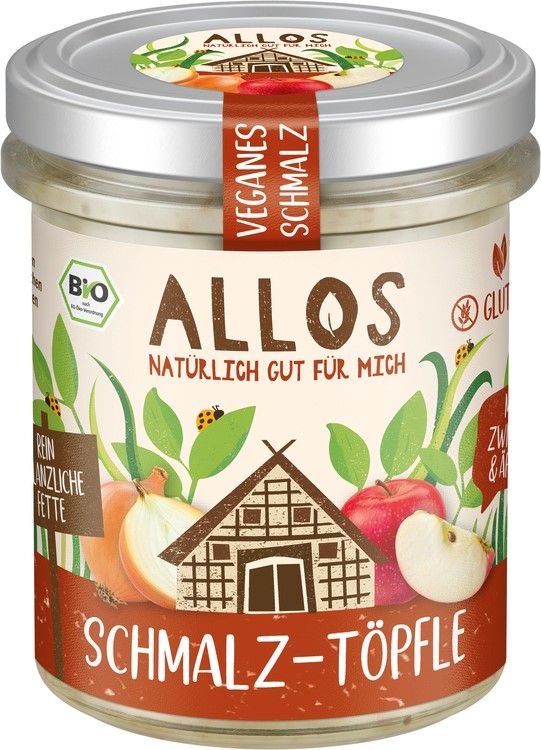 Schmalz-Töpfle mit Zwiebeln und Äpfeln (150 g) Schmalz-Töpfle mit Zwiebeln und Äpfeln (150 g)