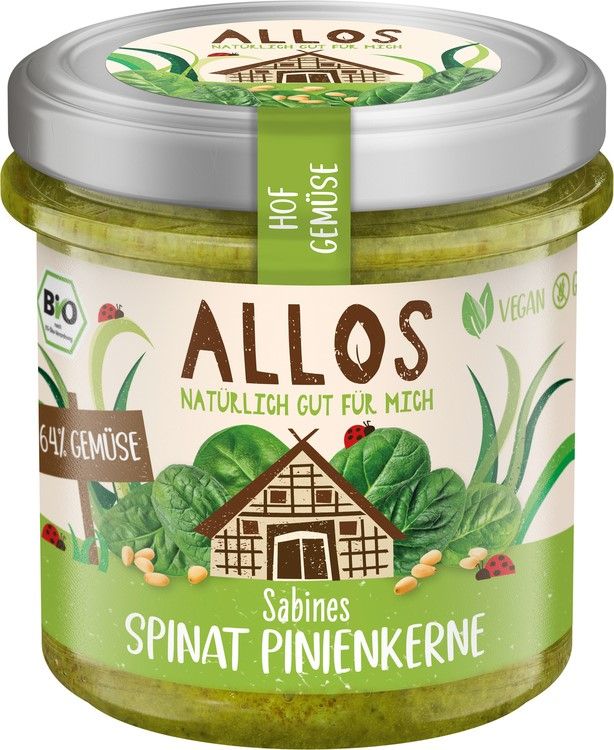 Hof Gemüse Sabines Spinat Pinienkernen (135 g) Hof Gemüse Sabines Spinat Pinienkernen (135 g)