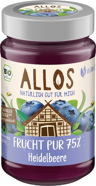 Frucht Pur 75% Aufstrich Heidelbeere (250 g) Frucht Pur 75% Aufstrich Heidelbeere (250 g)