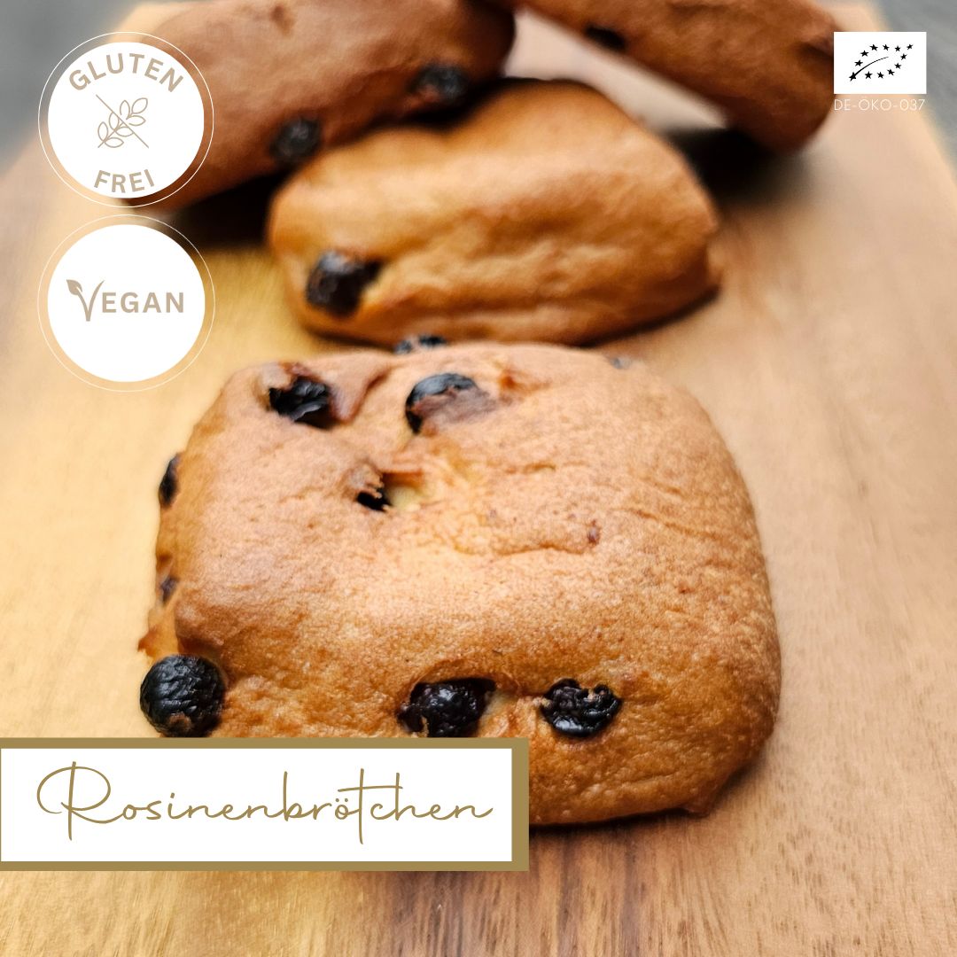 Rosinenbrötchen * (4 Stück)