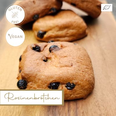 Rosinenbrötchen * (4 Stück)