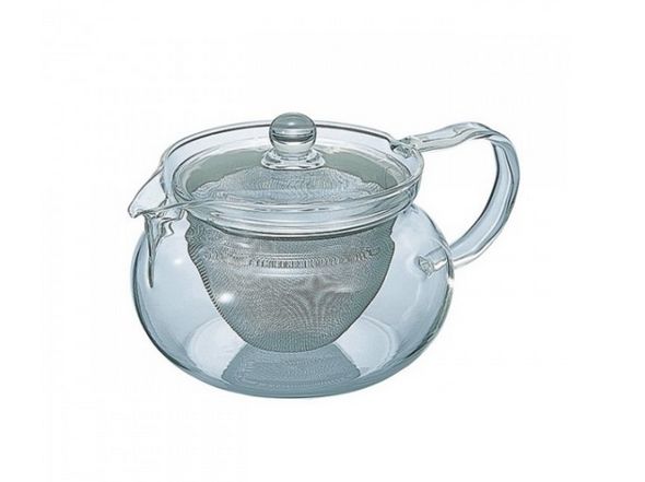 Glaskanne "Brühhenne" mit Edelstahlsieb (450 ml)