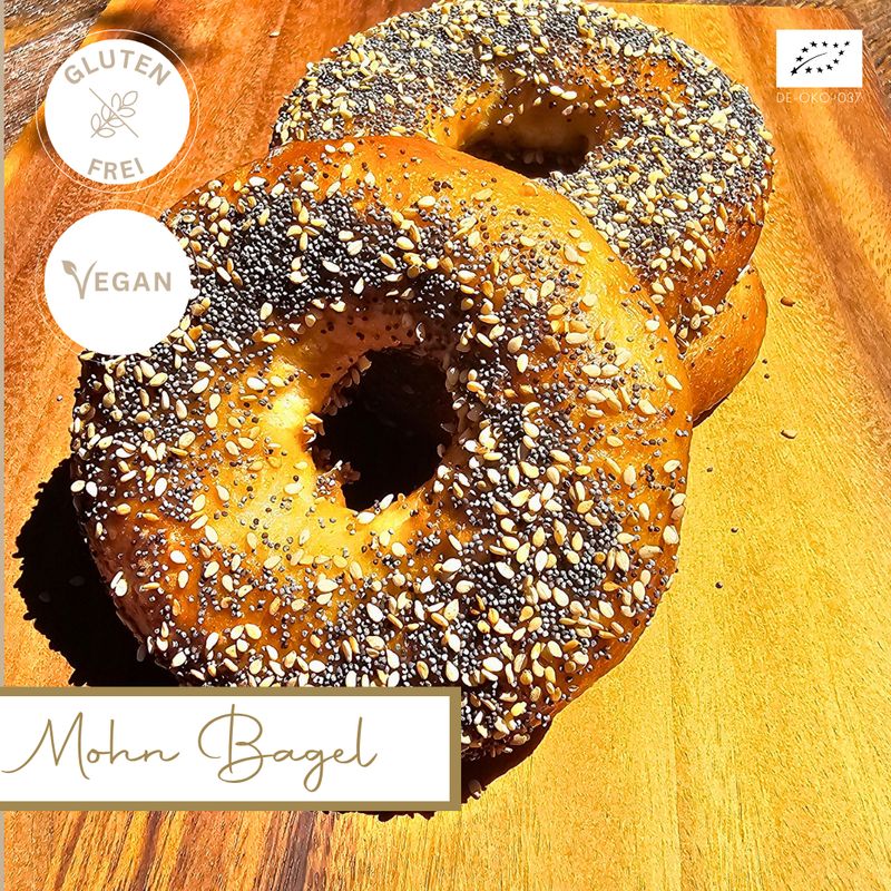 Mohn Bagel * (2 Stück)