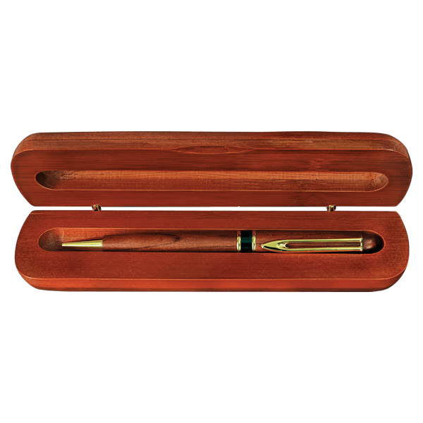 Rosewood finish pen cas