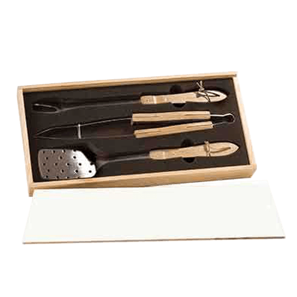 BBQ set 3pc Pine