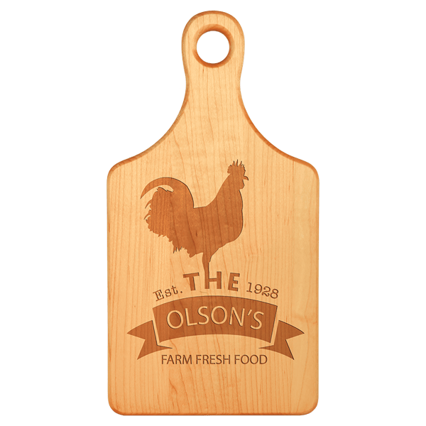 Maple paddle cut/serve board