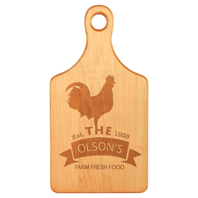 Maple paddle cut/serve board