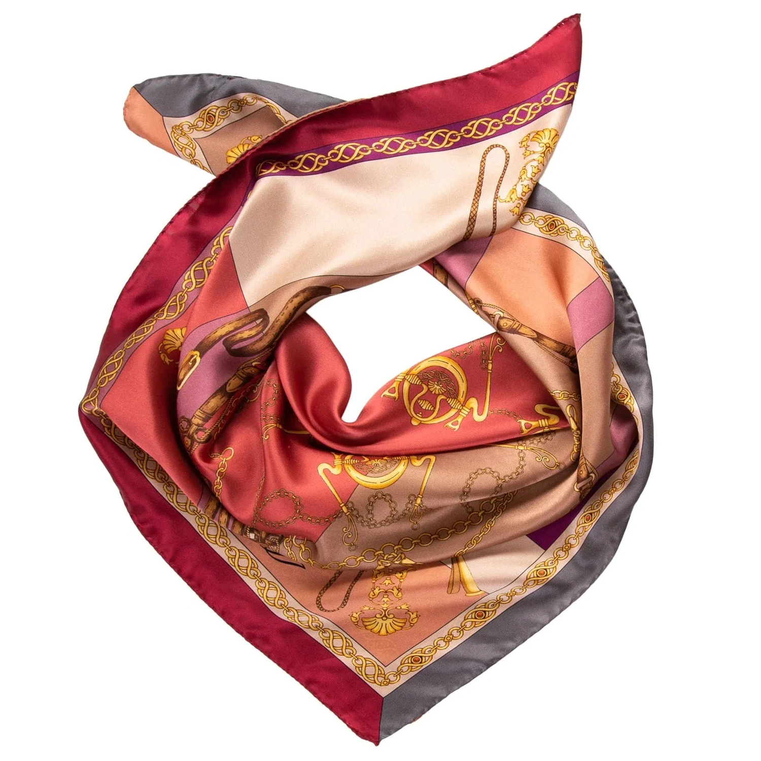 Gabriella - Seidenfoulard - Rosenholz