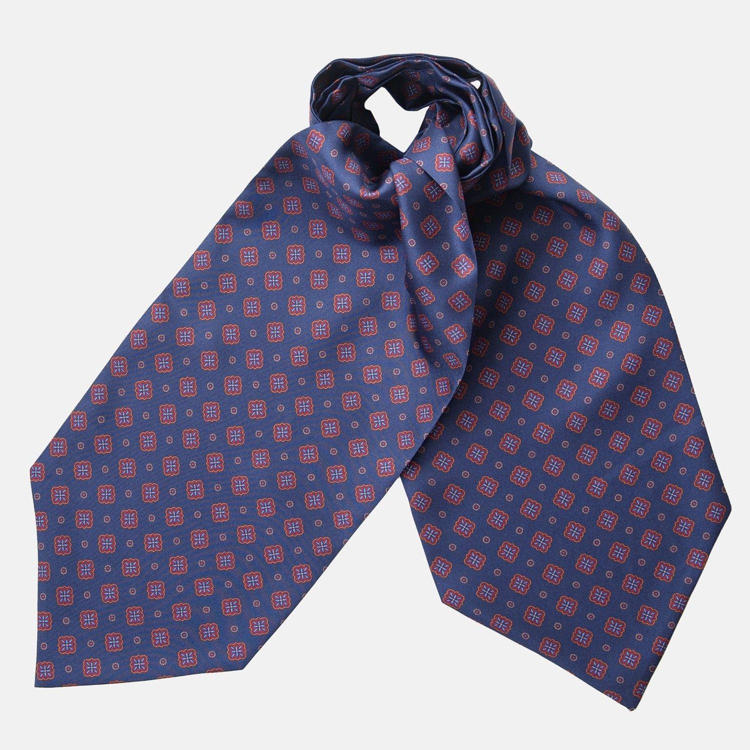 San Marino - Ascot Krawattenschal aus Seide Navy
