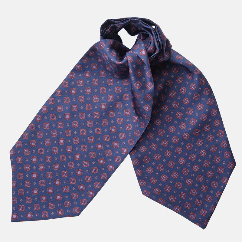 San Marino - Ascot Krawattenschal aus Seide Navy