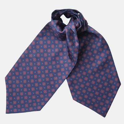 San Marino - Ascot Krawattenschal aus Seide Navy