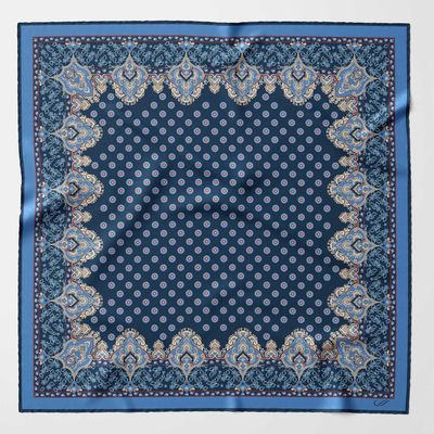 Filippo  Seidentuch Marineblau