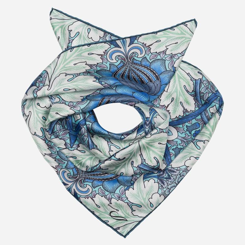St. James Seidentuch blau - mint
