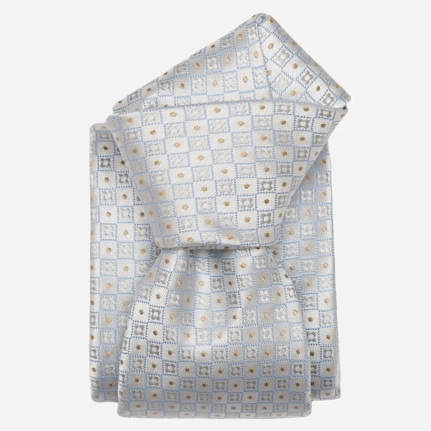 Ravenna - Seidenjacquard Krawatte - Hellblau