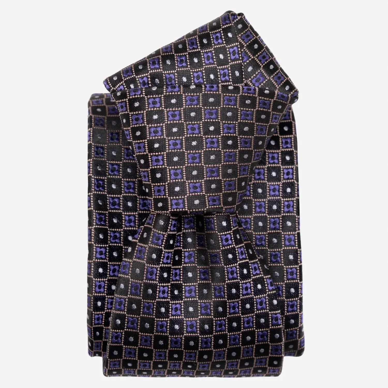 Ravenna - Seidenjacquard Krawatte - Lila